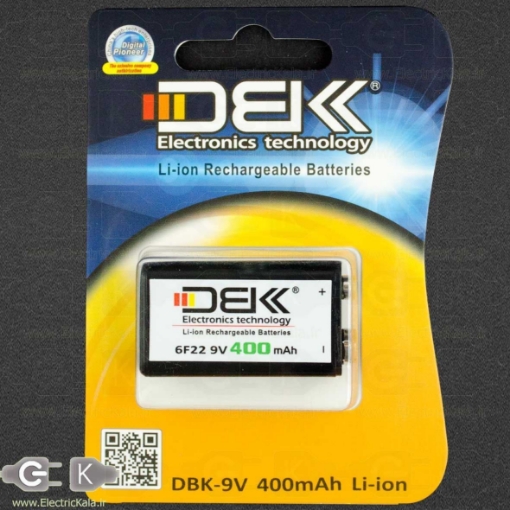 battery 9v rechargeable dbk li-on