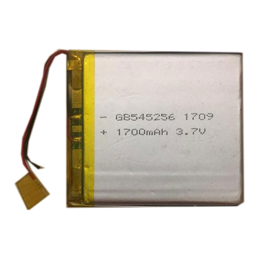 باتری لیتیوم پلیمر 3.7 ولت 1700mah سایز 545256