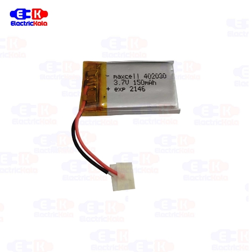 باتری لیتیوم پلیمر LiPo-MX-402030-150mAh